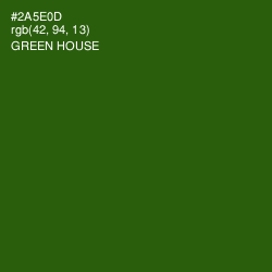 #2A5E0D - Green House Color Image
